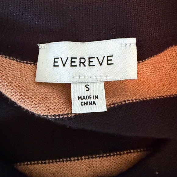 Evereve Mila Lady Like Cardigan - black/camel stripe - size S - Picture 5 of 7